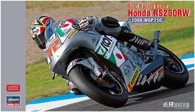 Hasegawa Scott Racing Team Honda RS250RW 2008 WGP250 Plastic Model 21748 1/12