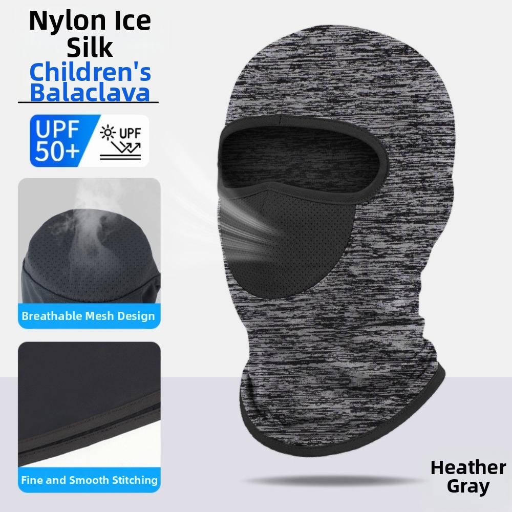 Ice Silk Children Balaclava Hat Elastic Sunscreen Full Face Cover Sun Protection Mask Outdoor