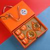 Shangqi Ruyi Ceramic Persimmon Kung Fu Tea Set Gift Box