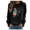 Women Casual Printing Long Sleeve Sweatshirt Pullover Shirts Top Blouse
