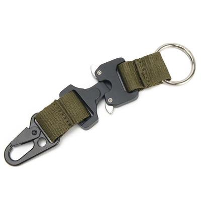 Outdoor Cobra Buckle Nylon Webbing Keychain