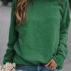 Casual Crew Neck Women Long Sleeve Tops Sweatshirt Winter Ladies Pullover