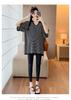 Korean Style Maternity Striped Casual Top - Plus Size, Loose, Slimming, Stylish & Age-Reducing