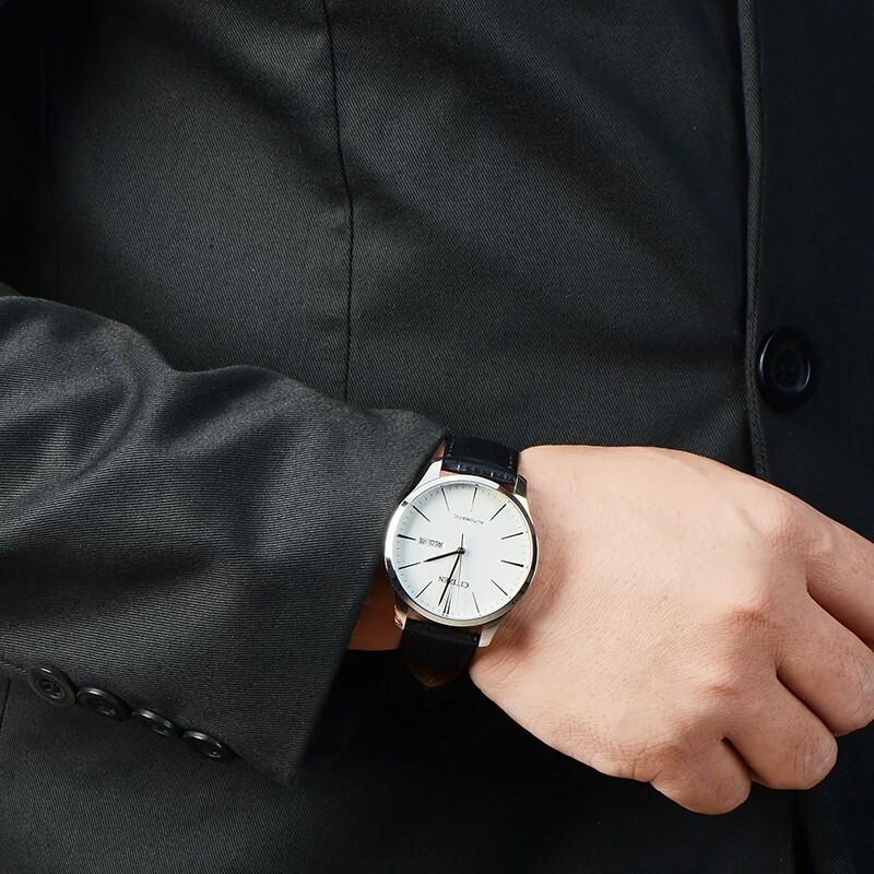Citizen Classic Mechanical Automatic Mechanical Movement Watch Men's Watches White Dial NH8350-08BB