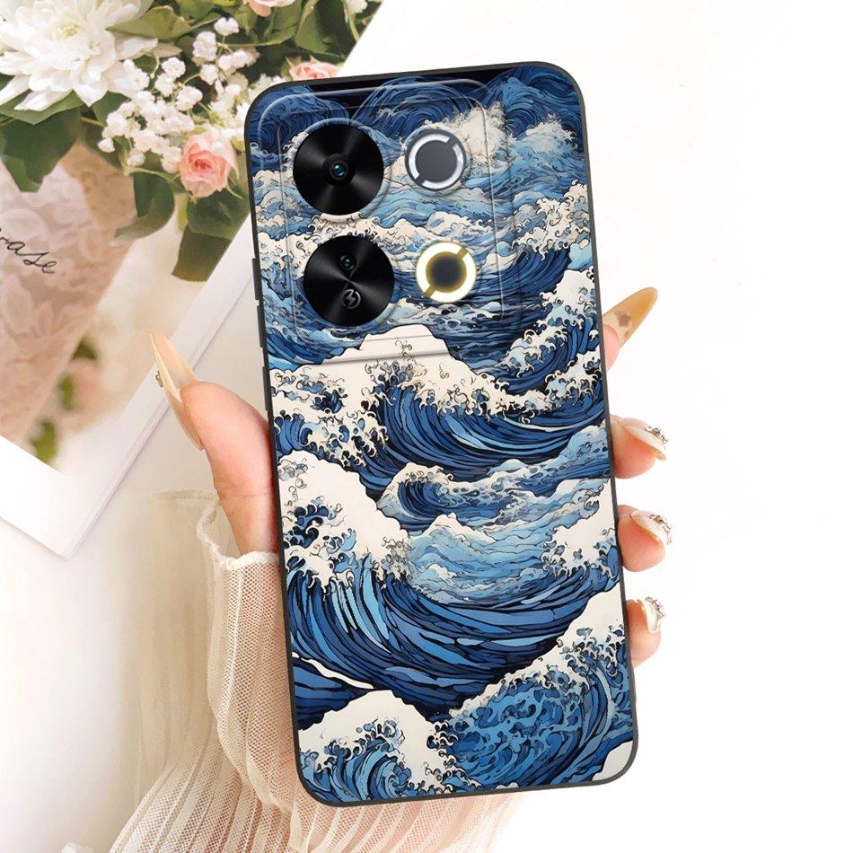 For ITEL P65 Fashion Dusk Beach Painting Phone Case For Itel P671L ItelP65 Shockproof Soft Silicone Covers Bumpers
