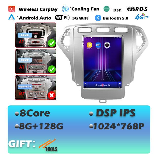 IPS DSP Android 14 For Ford Mondeo 4 2006-2010 Carplay Car Radio Multimedia Video Player Navigaion Head Unit Stereo