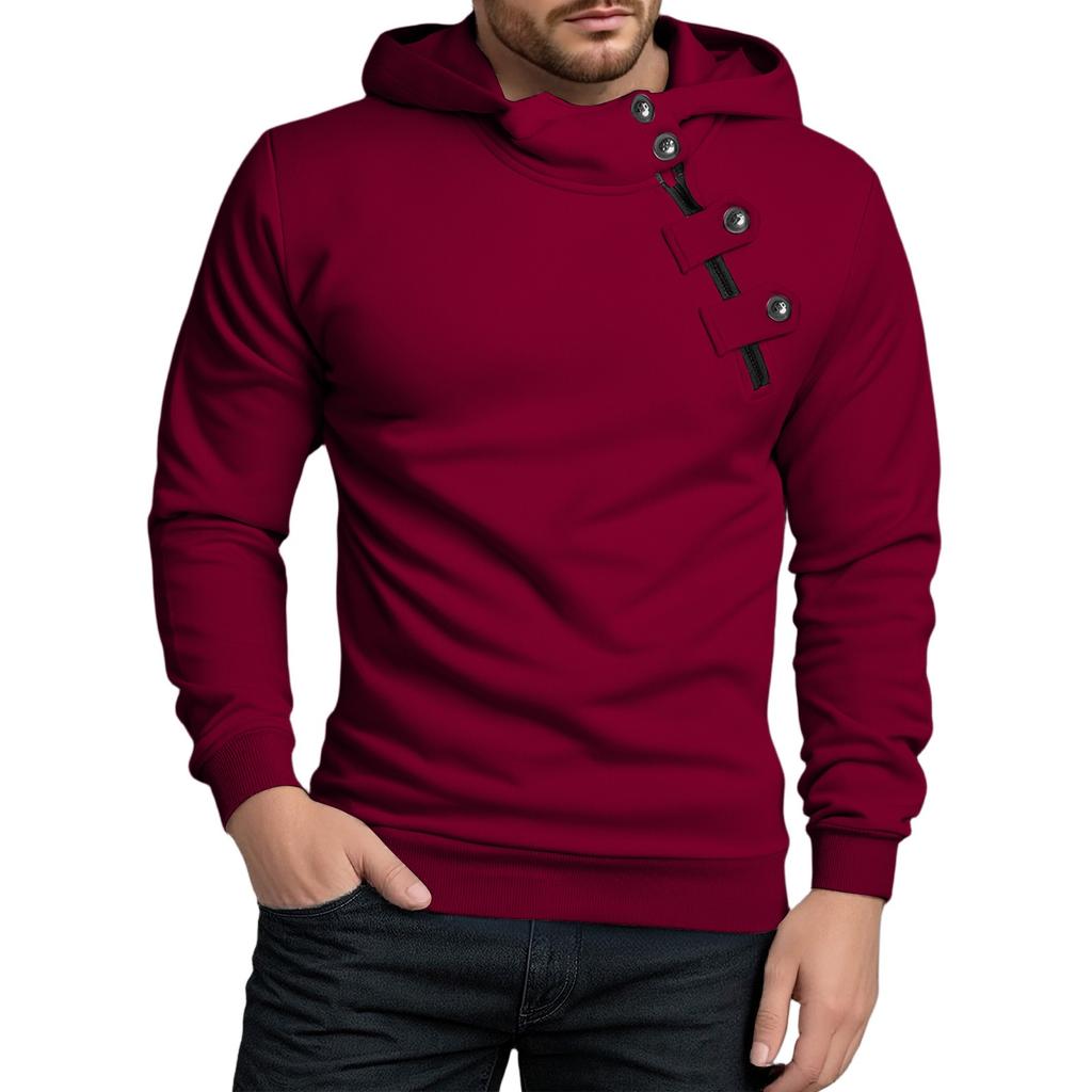 Men's Fleece Hoodie Casual Long Sleeve 1/4 Zipper Pullover Sweatshirts
