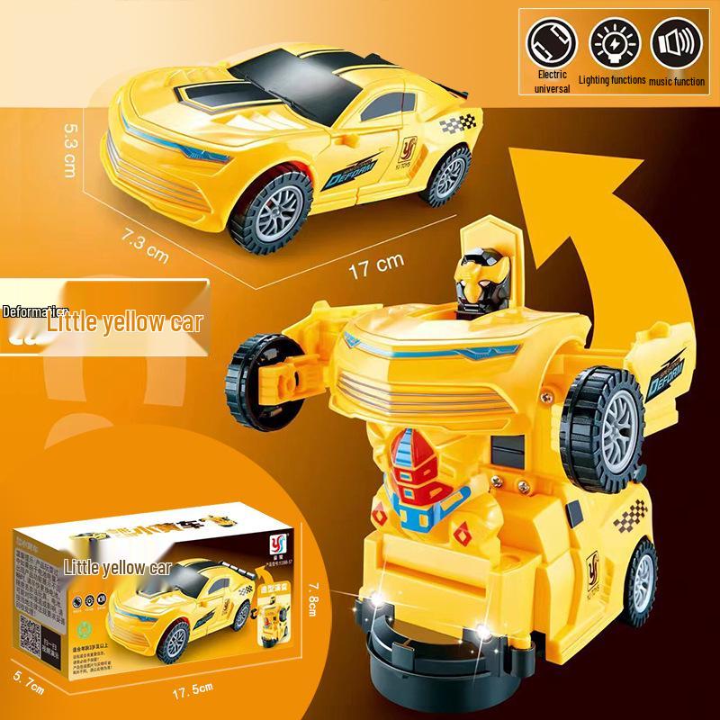 In-Stock Electric Children s Music Toy: Omnidirectional Driving Car, Fighter Jet  Transforming Tank Robot No Battery or Screwdriver