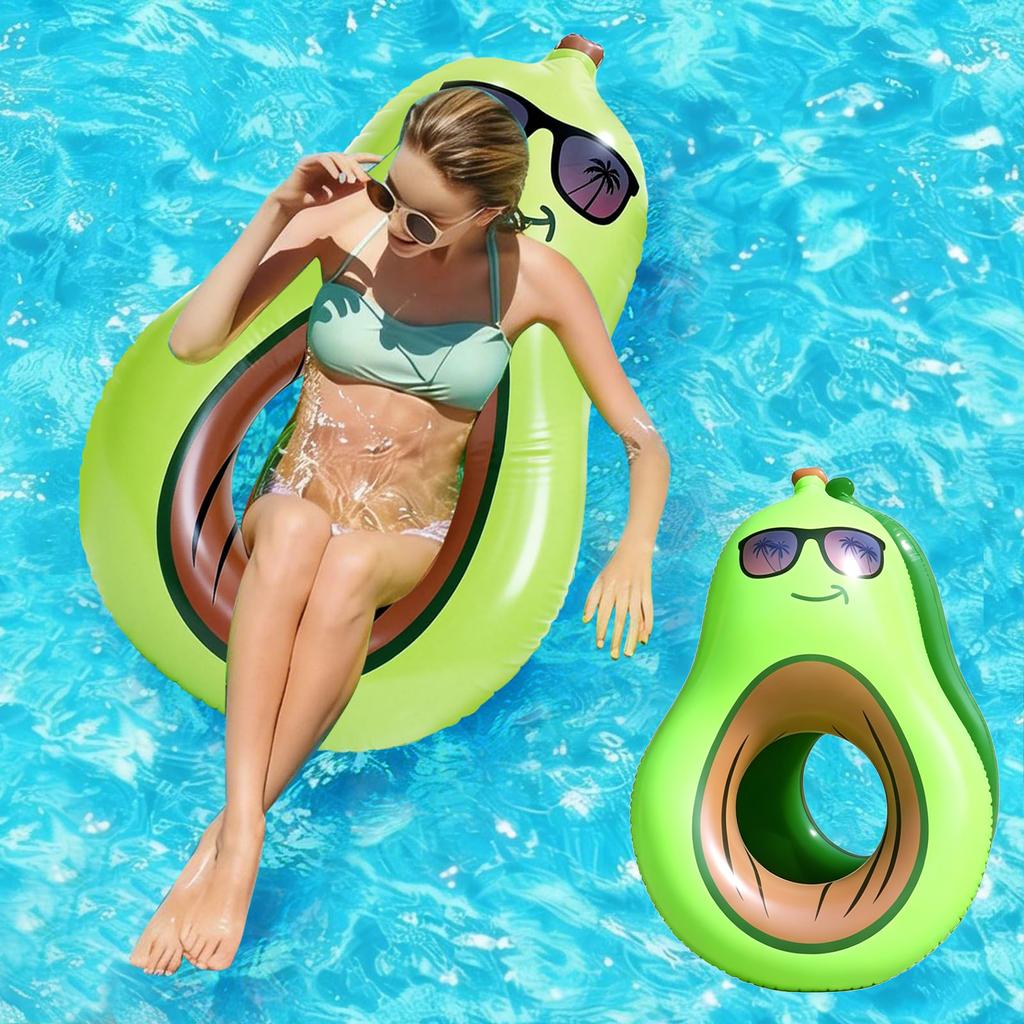 Sommer Pool Wasser Avocado Luftmatratze Bett Strand Wasserparty Sportliege Aufblasbar Faltbar Schwimmring Schwimmstuhl
