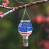 Color hot air balloon with hook solar light, solar hot air balloon light, indoor and outdoor color metal solar light lawn porch tree courtyard warm l