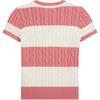Polo Ralph Lauren Striped Cable Knit T-Shirt Classic Edition Kids Kids Tops CWPOSWEG6820620-650