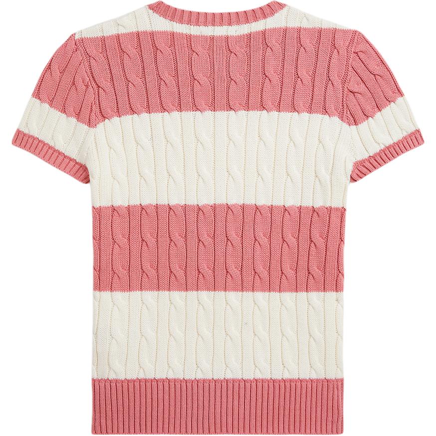 Polo Ralph Lauren Striped Cable Knit T-Shirt Classic Edition Kids Kids Tops CWPOSWEG6820620-650
