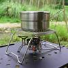 Portable Grill Grid Campfire Stand Stainless Steel Campings Stove Grill Rack Folding Campfire Grill for Outdoor Cooking