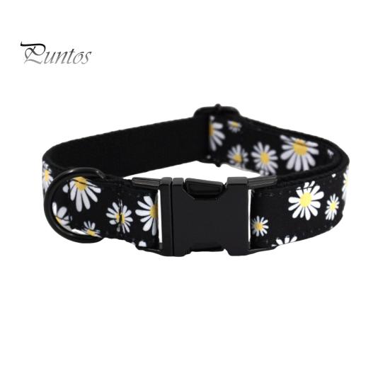 

Ошейник для собак для мальчиков и девочек, ошейник для щенков, регулируемый милый цветок, ошейники для домашних животных с защитной пряжкой для мужчин, женщин, маленьких, средних и больших собак S