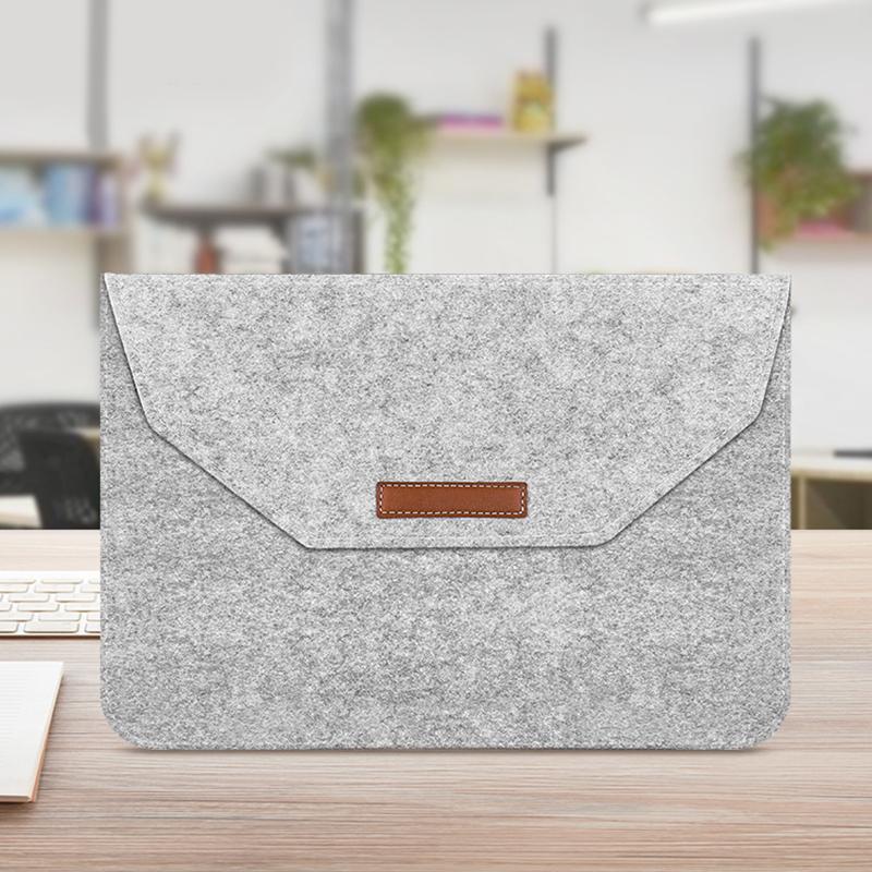 1pc/Wool Felt Bag/Sleeve Cover/12inch/13.3inch High-quality Felt Material Laptop Case For Macbook
