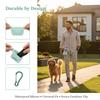 Dog Waste Bag Dispenser Compact Silicone Holder with Carabiner for Hiking Camping Outdoor Events