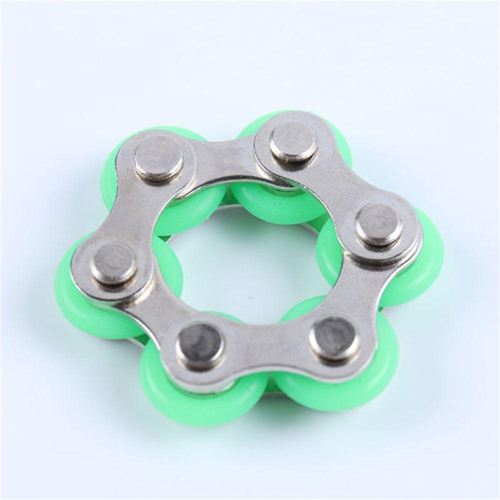 Anxiety Ring Bike Chain Finger Fidget Toy For Autism Adhd Add Stress Relief In Classroom Office School Sensory Toys