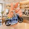 Mini Legering Pull-Back Motorfiets Speelgoed Sleutelhanger Voor Kinderen Cadeaus Huisdecoratie Tas Hanger Collectie