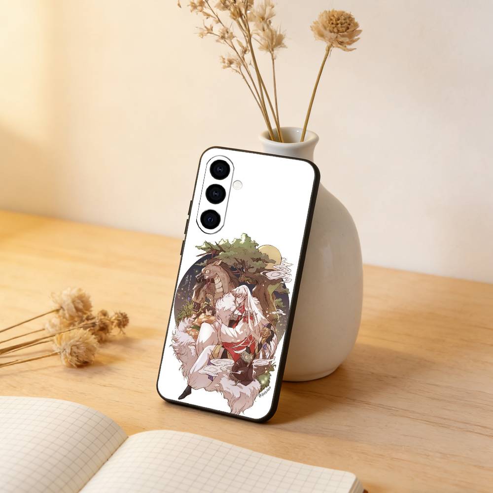 

Anime I-INUYASHA Phone Case Black Silicone Soft For Samsung Galaxy A73,A72,A71,A70,A53,A52,A51 Samsung a71 4g