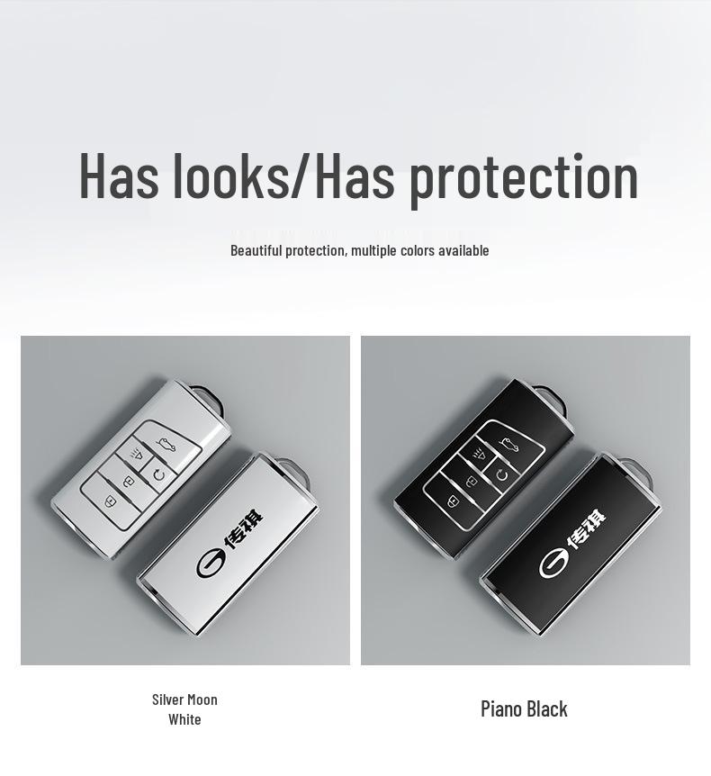 GAC Trumpchi Schlüsselhülle für GS4/GS5/GS3/GA4/GA5/GA6 - New Energy Auto Schlüsselschale mit Schnalle für Männer und Frauen