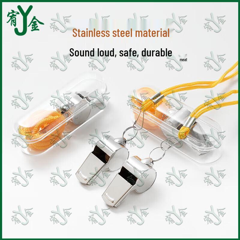 Youjin Stainless Steel Referee Whistle 10-pack