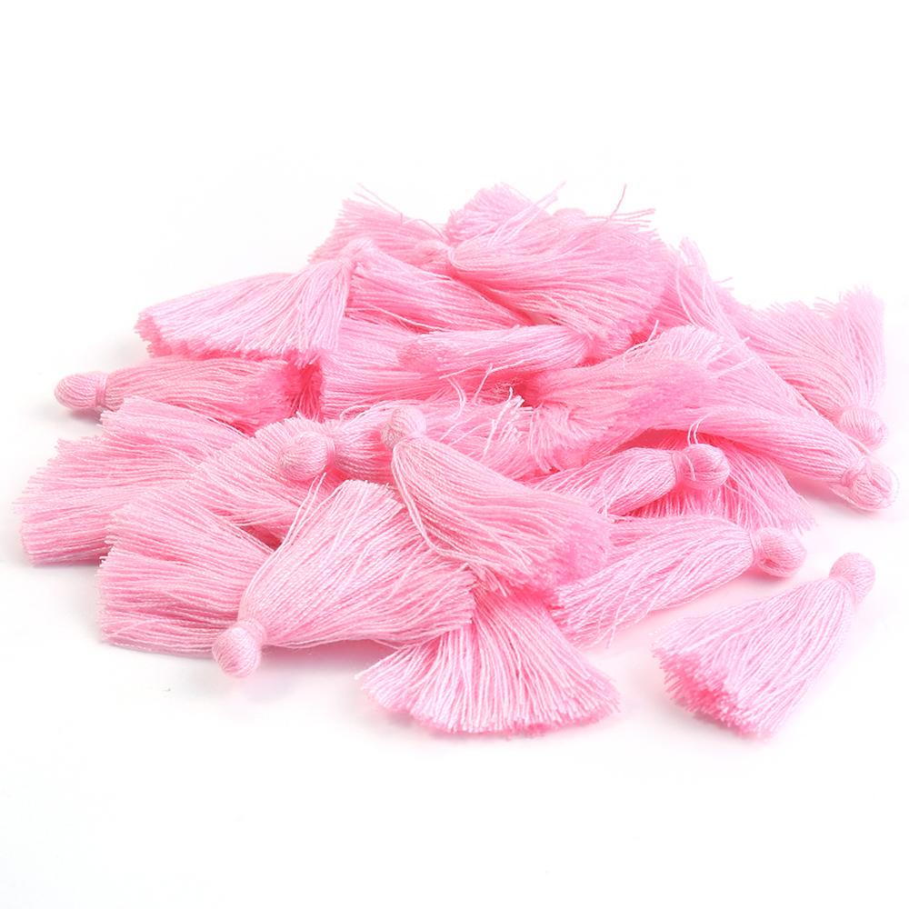 50pcs/lot 30mm Mini Cotton Tassels Colorful Tassel Charms For Jewelry Making DIY Earring Keychain Crafts Decoration Accessories