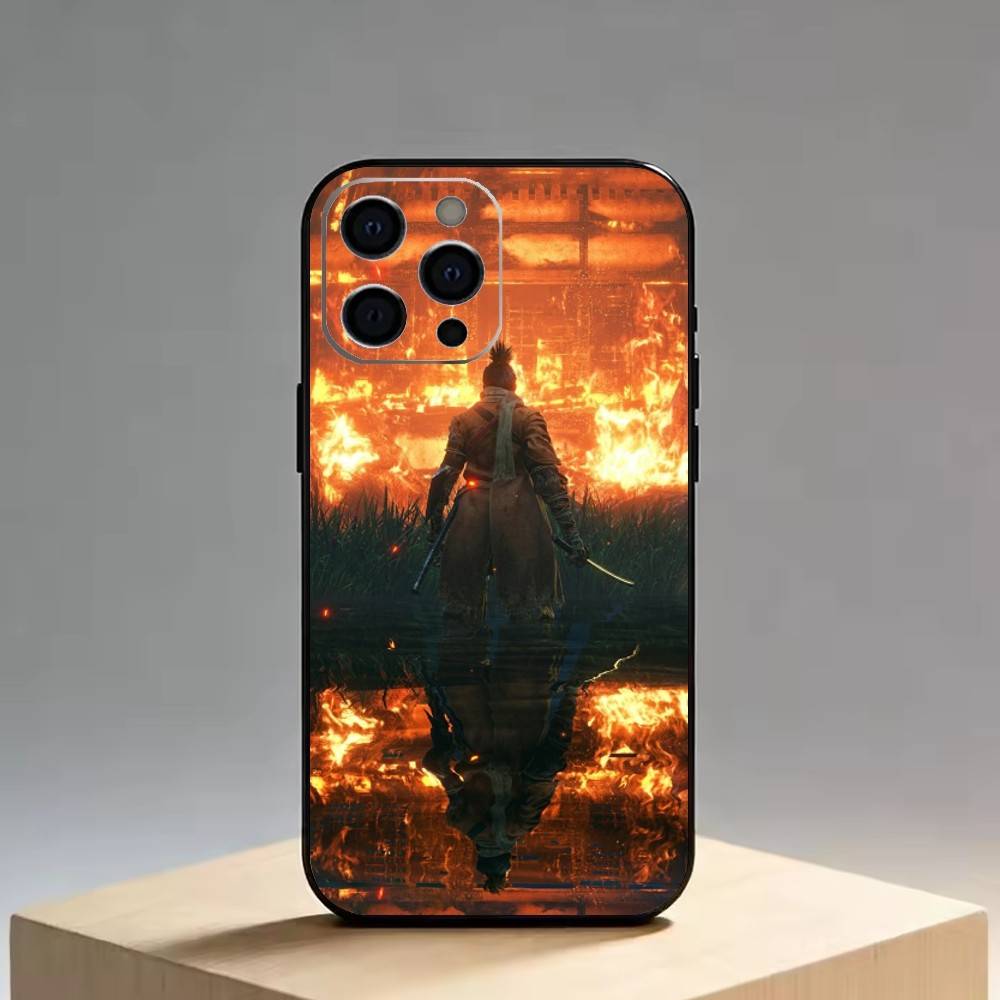 Sekiro Shadows Die Twice Phone Case For iPhone 17, 16,15,14,13,12,11 Plus,Pro Max, Others Soft Black Cover