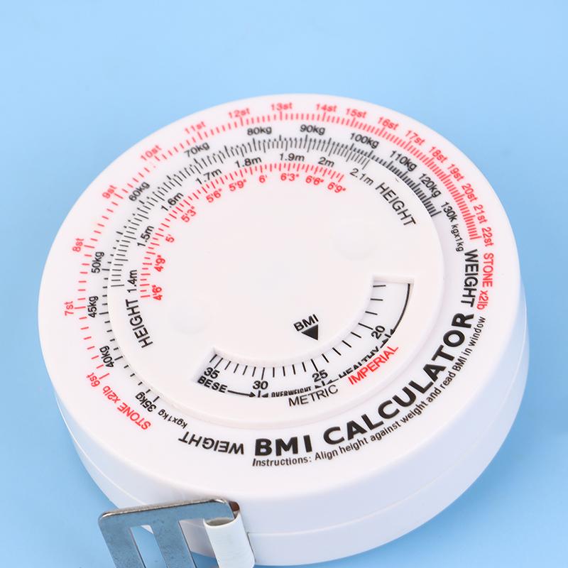 Bmi Body Measuring Tape Sewing Ruler Waist Tape Measure Portable Round Soft Measurement Ruler Practical Accessories