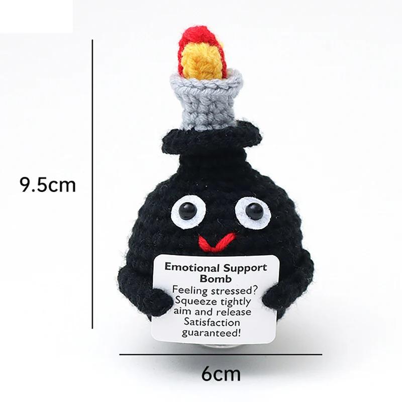 Wholesale Energy Crochet Doll Pocket Hug Handmade Knitted Plush Potato Plant Avocado Turtle Duck Funny Emotional Support Gift