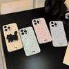 Cute Polka Dot Cat Stand Mobile Phone Case Suitable for 13 Apple 14 Promax Film Iphone 15 Soft 16
