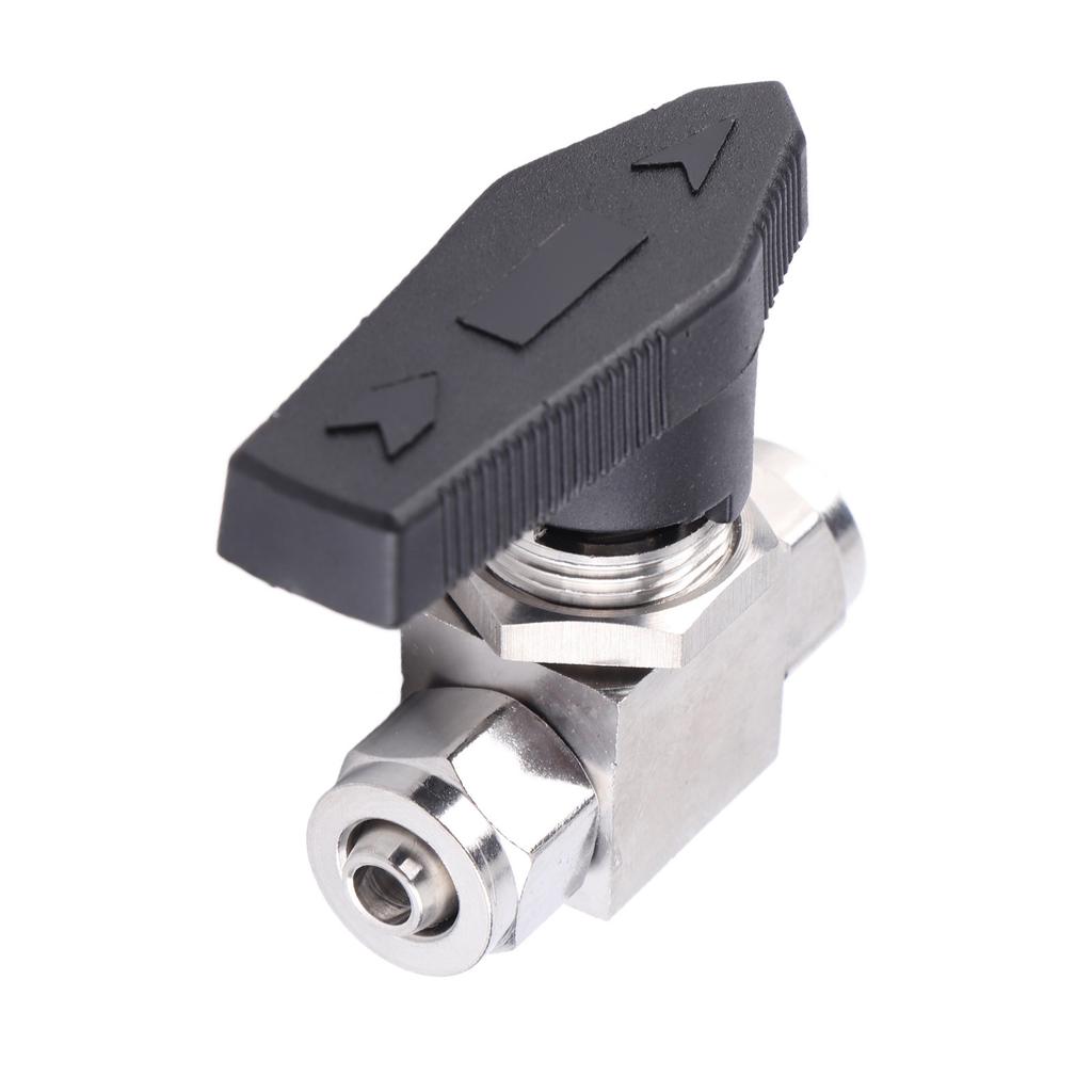 Straight In Ball Valve 304 Stainless Steel Quick Twisting Ball Valve for Water Air Pipe(8 X 6mm )