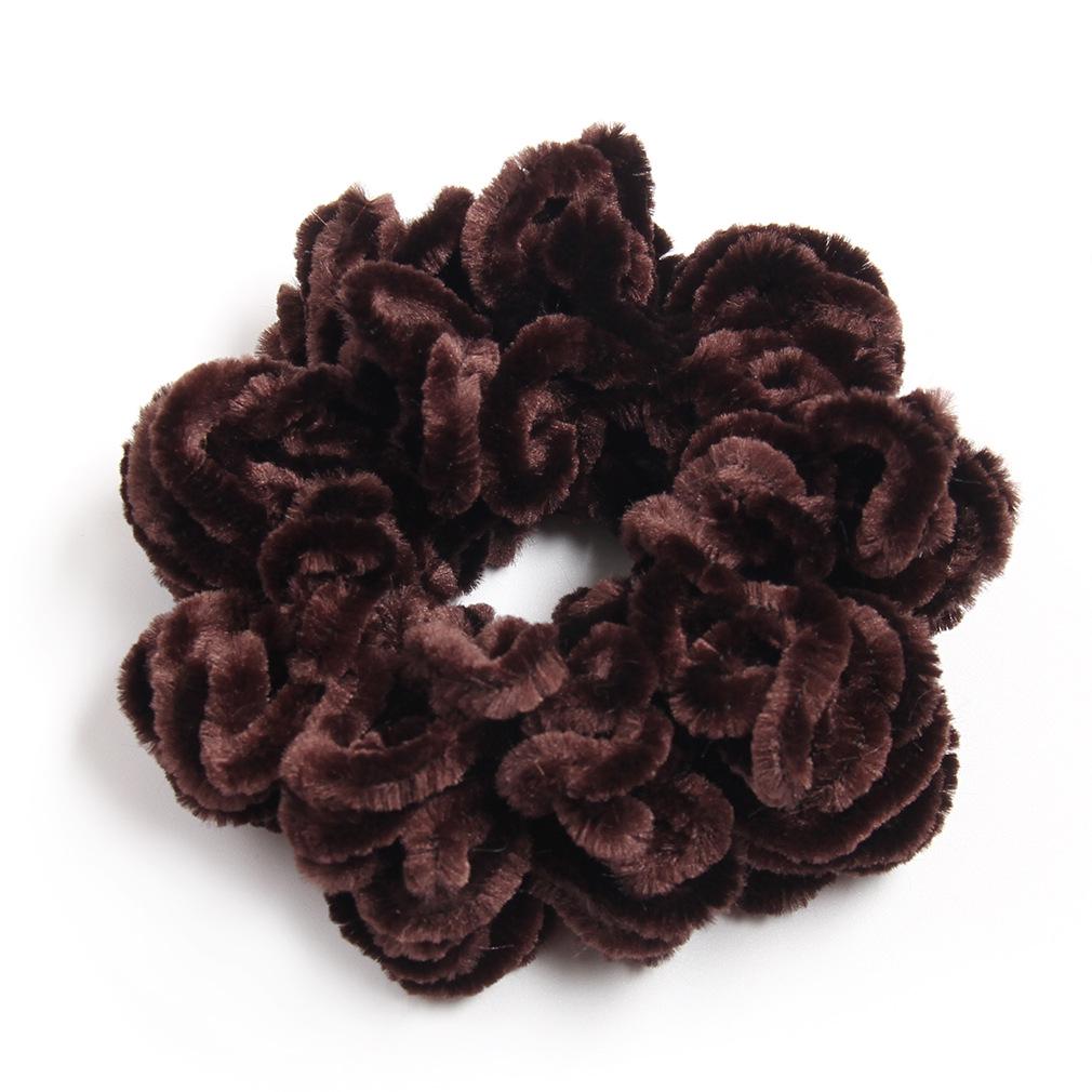 Ethnic Wool Knitted Scrunchies: Spring & Autumn Style Hair Accessories for Women