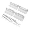 4Pcs Solar Panel Mounting Z Bracket Kit Off Gird Roof Installation Set for RV Yacht Flat Roof
