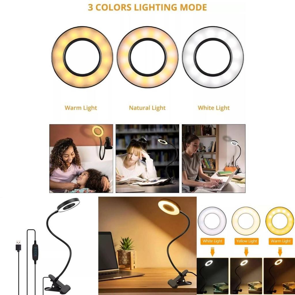 Premium Black Led Desk Lamp With Eye-caring Features For Students And Reading