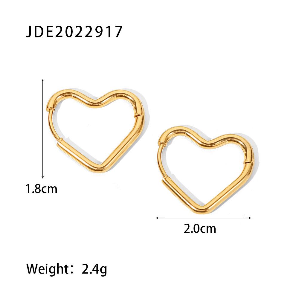 Simple Gold Hoop Earrings Minimalist Elegant Hypoallergenic Non-Tarnish Earrings for Women