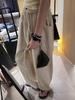 Women's Spring 2026 Ramie Cotton-Linen Wide-Leg Pants with Elastic Waist and Drawstring – Old Money Style, Relaxed Fit