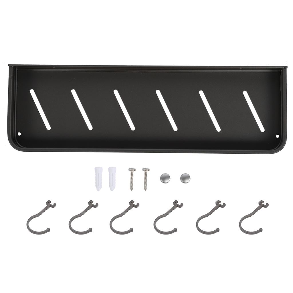 Bathroom Shower Shelf Wall Mounted Towel Storage Rack Shampoo Organizer Holder