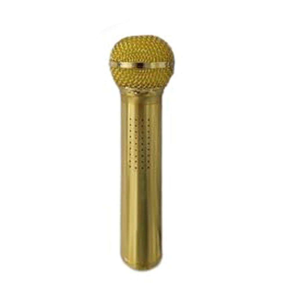 

Душевая лейка в форме микрофона из алюминиевого сплава, душевой распылитель высокого давления, душевая головка, ванная комната золотой