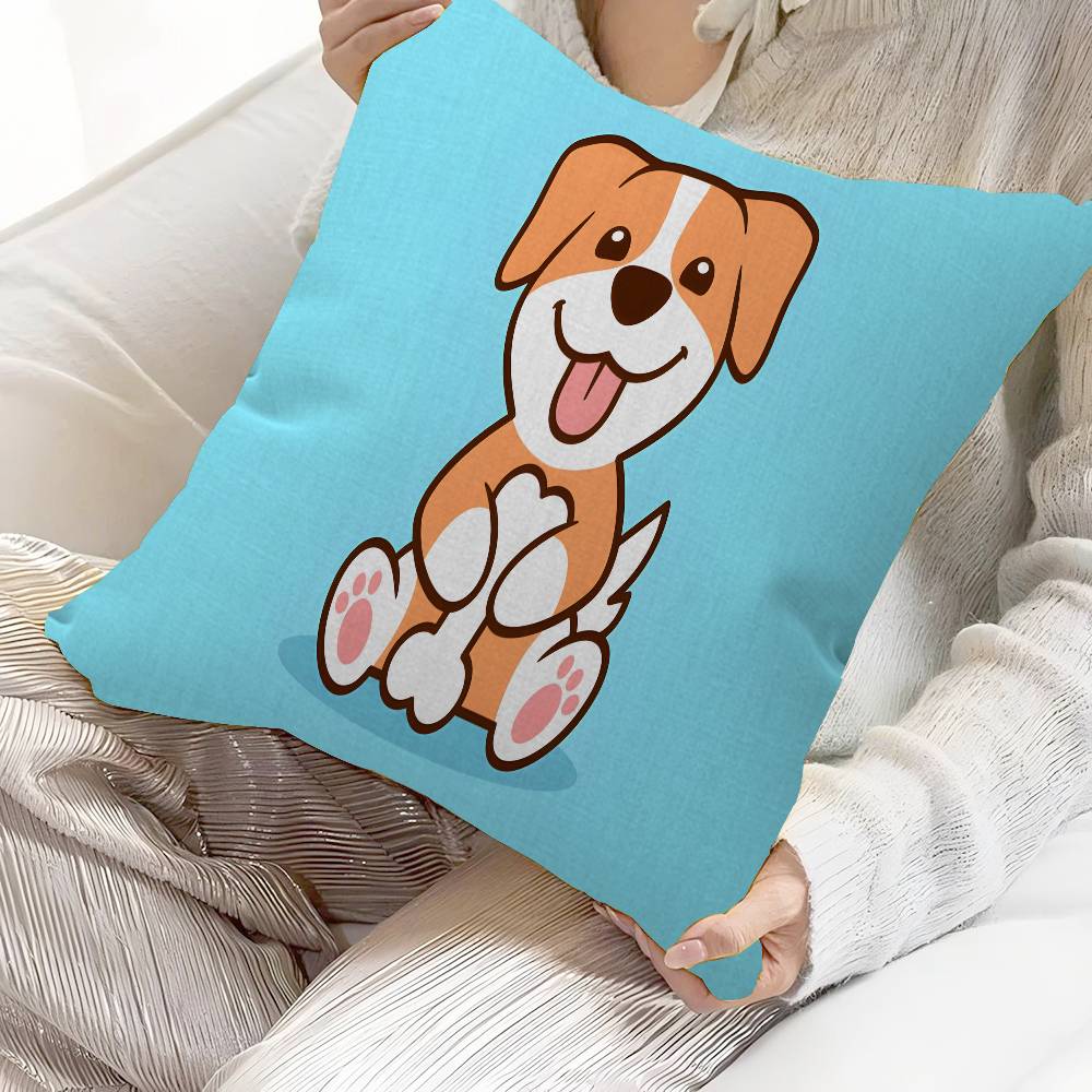 Cute Dog Pillow Anime Pillow Sofa Bed Head Pillow Cover Cushion Cover 45x45 cm Fashion
