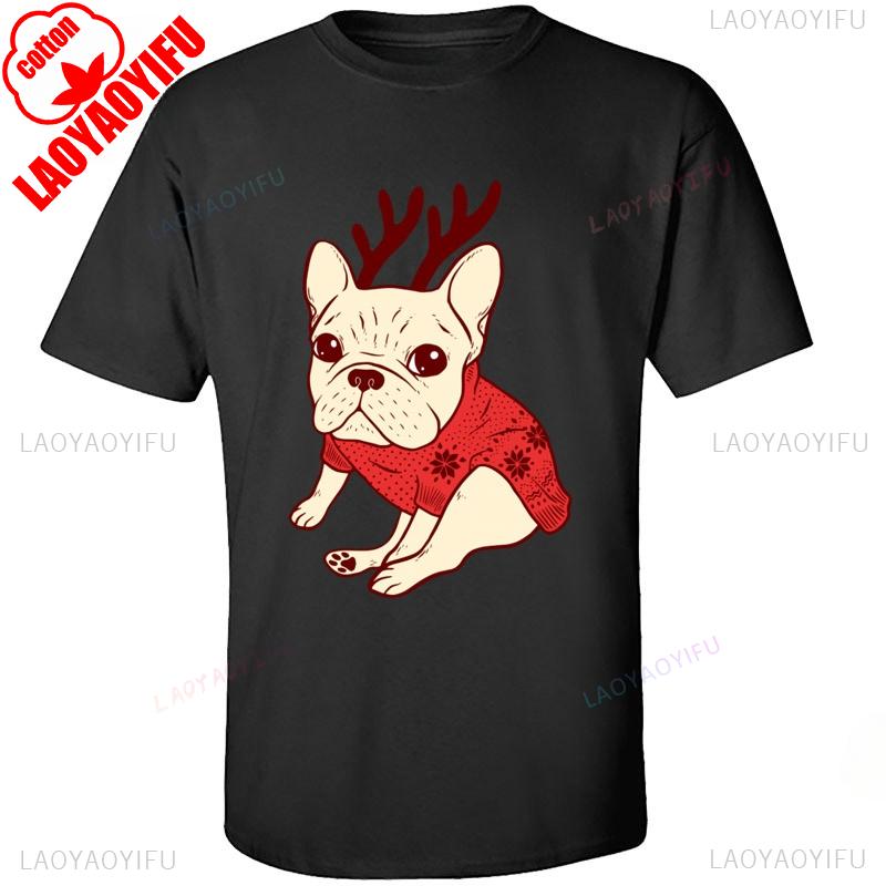 Merry Christmas Tshirt Santa Claus Ride A Motorcycle Funny Unisex T Shirt Christmas Reindeer Pug Dog Women Happy New Year Tshirts