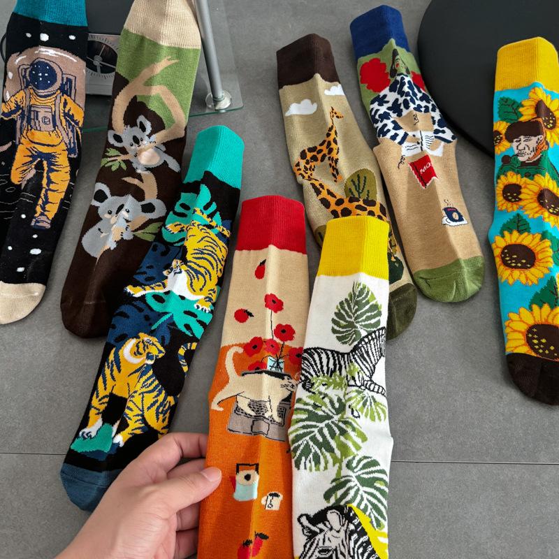 36-47 Sports Socks Trend Men'S Stockings Medium And High Socks Zhuji Socks Industry