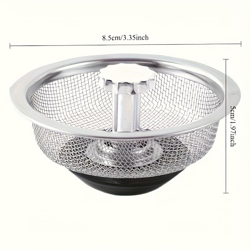 

Stainless Steel Sink Strainer, 3.8 Anti-Clog Filter Basket with Lift Knob - Easy Clean for Kitchen, Bathroom & Vanity Drain