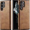 Retro Leather Phone Case for Samsung S26 Ultra - Durable Shockproof Large Cutouts Business Style Full Cover On Samsung S26/S25/S24/S23/S22/Ultra/Plus
