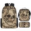 Skull Schoolbag for Primary School Students, Kindergarten New Schoolbag for Boys and Girls, Grades 2345 and 6