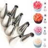 13pcs Kitchen Cake Decorating Tips Set Russian Icing Piping Nozzles With Silicone Pastry Bags Cake Pastry Tools Cream Scraper