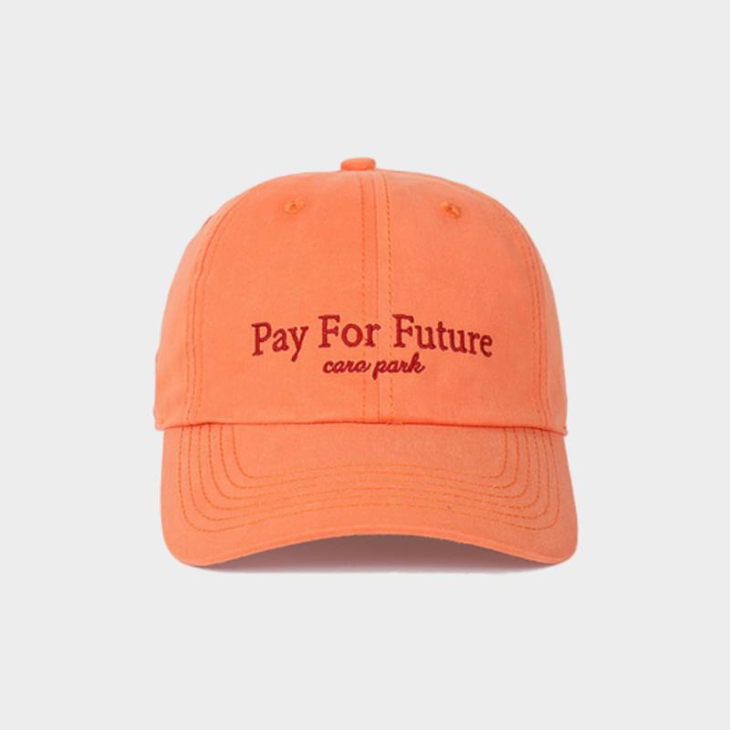 

LOOKING4U ON THE MOMENT PAY FOR FUTURE Washed Ball Cap C2 Orange C2 Orange