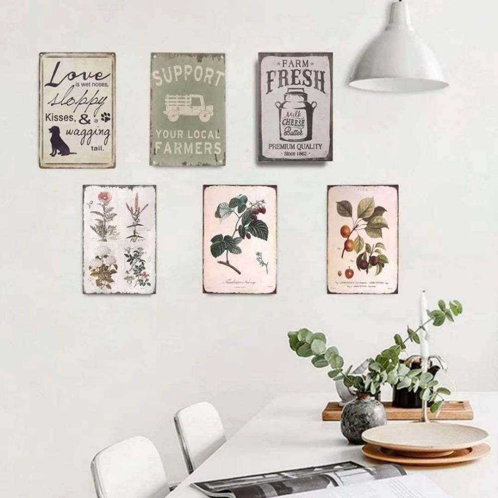 Xiddxu Vintage Tin Sign What A Wonderful World Metal Wall Decor