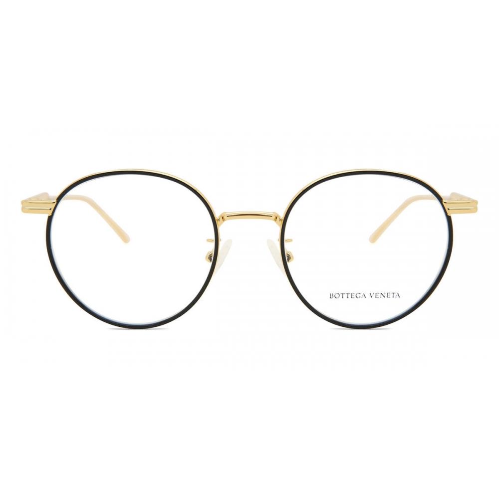 

Bottega Veneta Bv1017o 001 Unisex Eyeglasses Gold Black/50-20-145