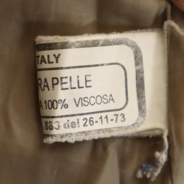 VERA PELLE Made In Italy Genuine Leather Leather Jacket S Camel Women Used
