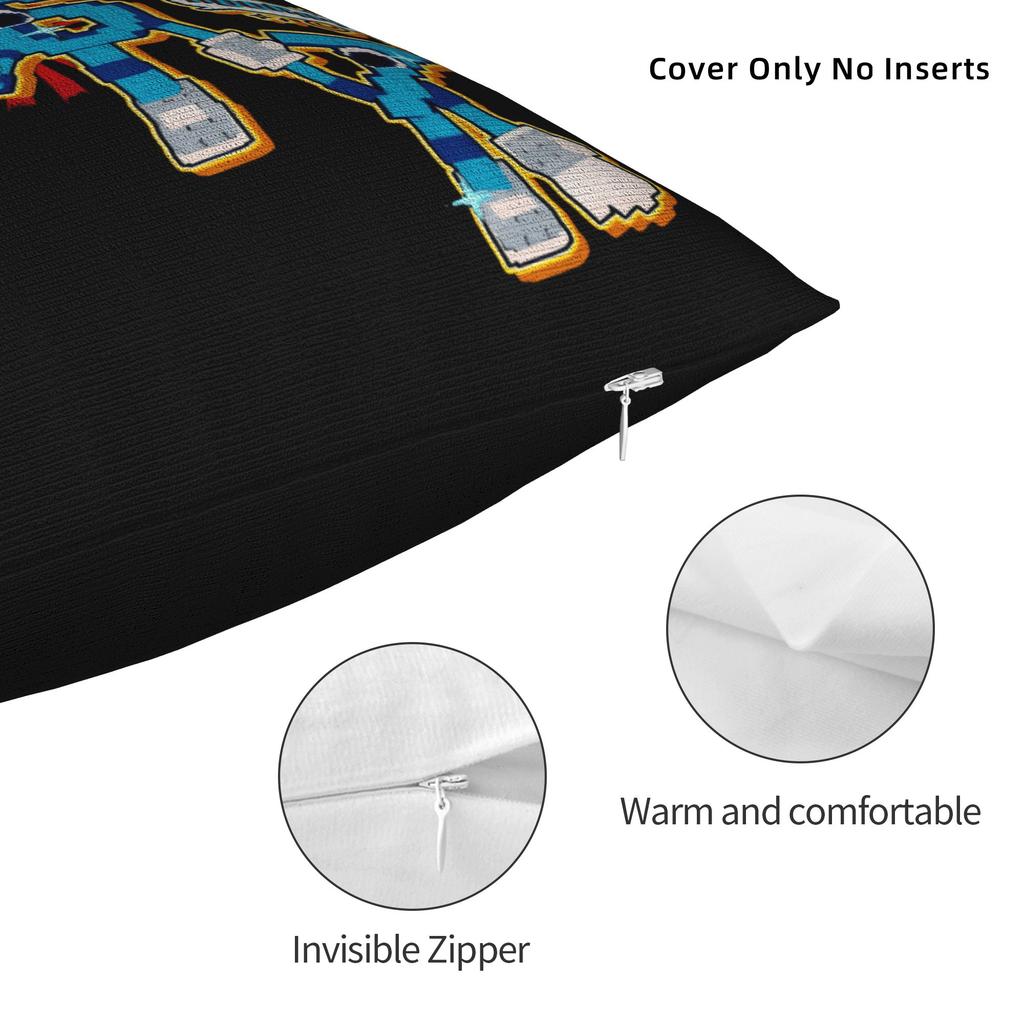 67 Sześć Siedem Mem Brainrot 2026 Nowy Rok Poszewki na Poduszki Vintage Poszewka na Poduszkę do Krzesła do Salonu Graficzna Poszewka na Poduszkę